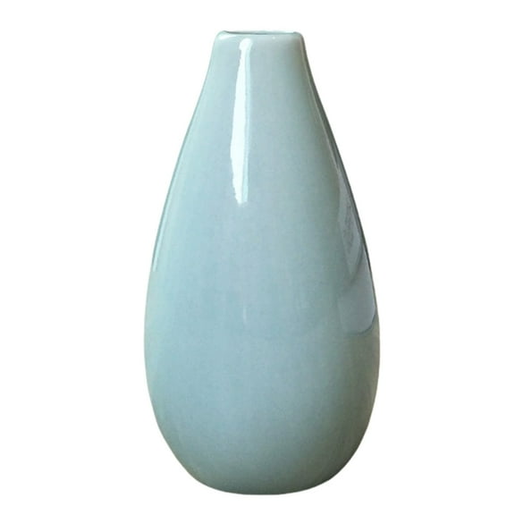 Saga BLUE Ceramic Vase, RZDLIZJ Small Cute Flower Vase for Pampas Grass, Home, Living Room, Dining Table, Farmhouse, Office Decor, Bedroom, Table, and Kitchen Shelf (Saga Blue)
