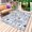 Light Blue Dark Blue, variant on Blue Tropical Plants Outdoor Rug for Patio/Deck/Porch, Non-Slip Large Area Rug 5 x 7 Ft, Summer Coastal Beach Palm Tree Plaid Indoor Outdoor Rugs Washable Area Rugs, Camping Rug Carpet Runner