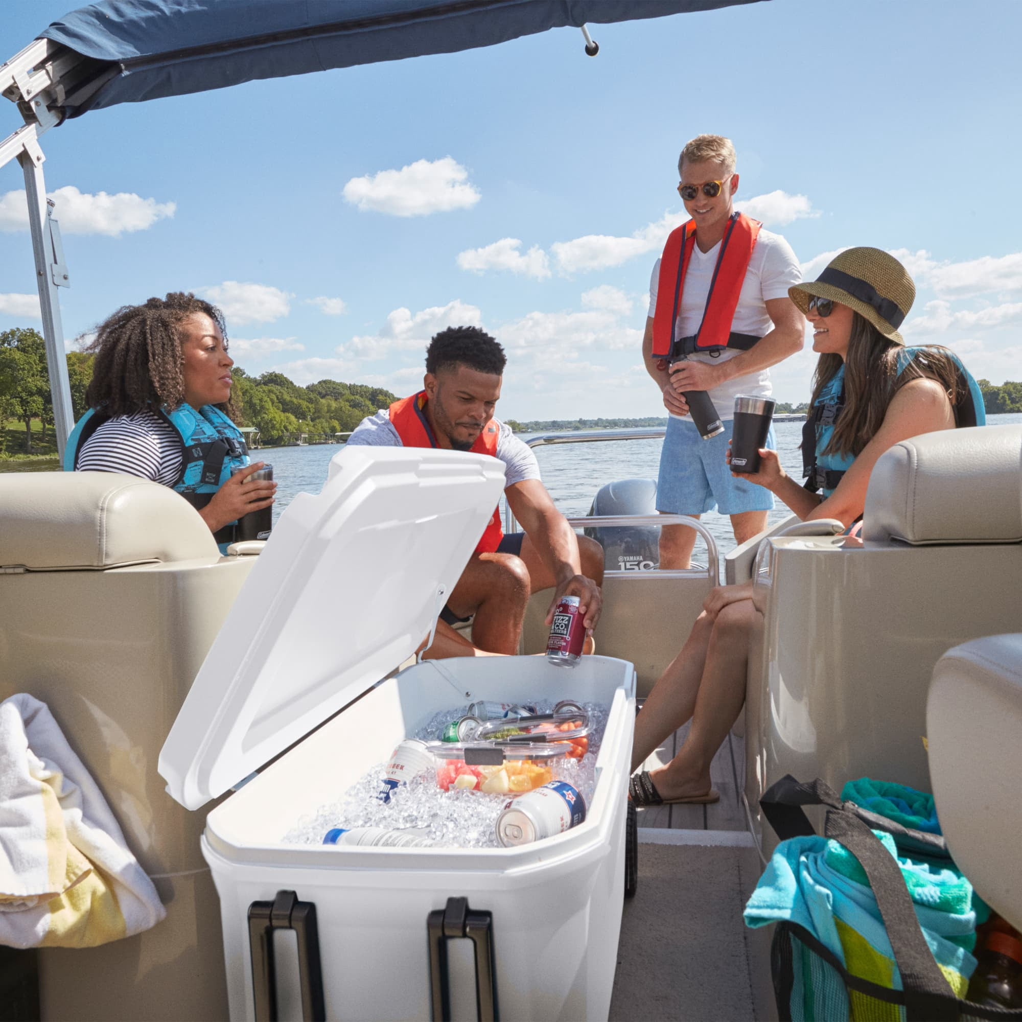 Coleman Classic Series 100 Qt. Marine Wheeled Cooler