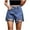 Navy, variant on RYRJJ Womens Denim Shorts Casual Summer High Waisted Ripped Jean Shorts Frayed Hem Distressed Stretch Juniors Hot Shorts(Light Blue,S)