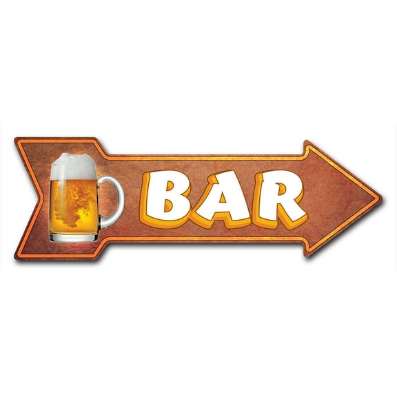 SignMission P-ARROW12-999958 36 in. Bar 2 Arrow Sign