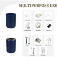 thumbnail image 4 of Bathroom Accessories Set 6 Piece Bath Ensemble Includes Soap Dispenser, Toothbrush Holder, Toothbrush Cup, Soap Dish for Decorative Countertop and Housewarming Gift (Royal blue-6pcs), 4 of 6