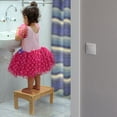 thumbnail image 3 of Small Bamboo Step Stool - Wooden Foot Rest Stool & Potty Training Stool for Kids Toddlers, 3 of 10