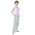 thumbnail image 4 of FORMRS Kids Pajama Pants with Pockets Size 13-14Y Boys Lounge Sleep Bottoms, Floral Easter, 4 of 8
