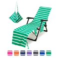 thumbnail image 3 of Funda de toalla de playa a rayas para silla de playa, cubierta plegable portátil para tumbona de piscina, absorbente de microfibra, acolchado antideslizante, envío directo, 3 of 4