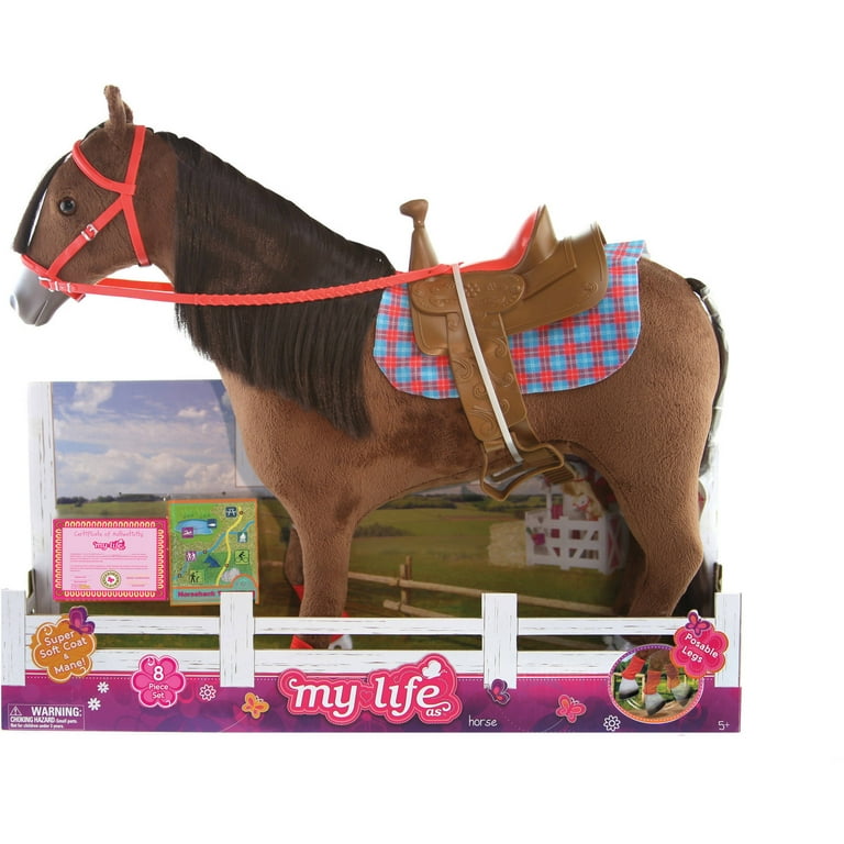My Life As 18 Inch Bay Horse Toy Doll with Brushable Mane and Tail My Life As 18 Inch Bay Horse Toy Doll with Brushable Mane and Tail