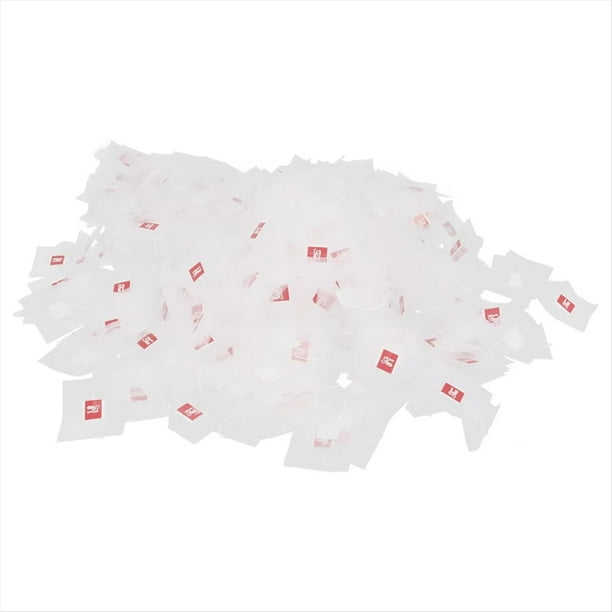 El Filtro de Bolsita de Té de Nailon con Forma de Pirámide de 500 Piezas de 5,8 X 7 cm, Etiqueta de una Sola Cuerda, Bolsa de Té Vacía Transparente