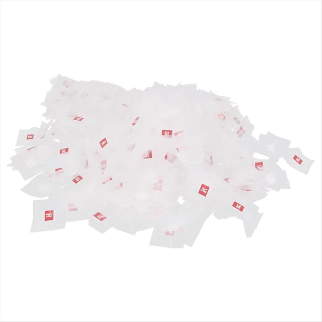 El Filtro de Bolsita de Té de Nailon con Forma de Pirámide de 500 Piezas de 5,8 X 7 cm, Etiqueta de una Sola Cuerda, Bolsa de Té Vacía Transparente