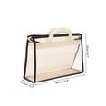 thumbnail image 2 of Unique Bargains Handbag Dust Bags Clear Storage Organizer Dustproof Cover Beige S, 2 of 5