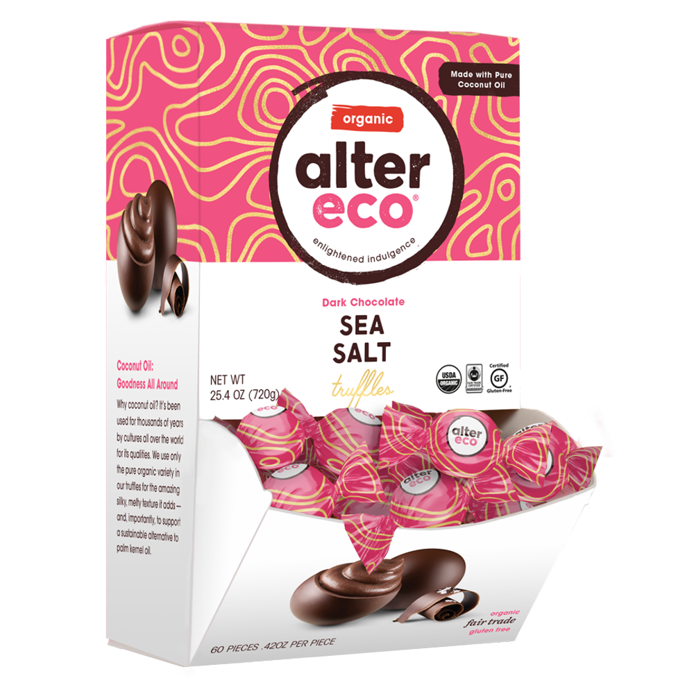 Alter Eco Sea Salt Organic Chocolate Truffles, 60 Ct.