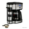Hamilton Beach 2-Way Programmable Coffee Maker, Single-Serve and 12 Cup Glass Carafe, Stainless Steel, Model 49980Z