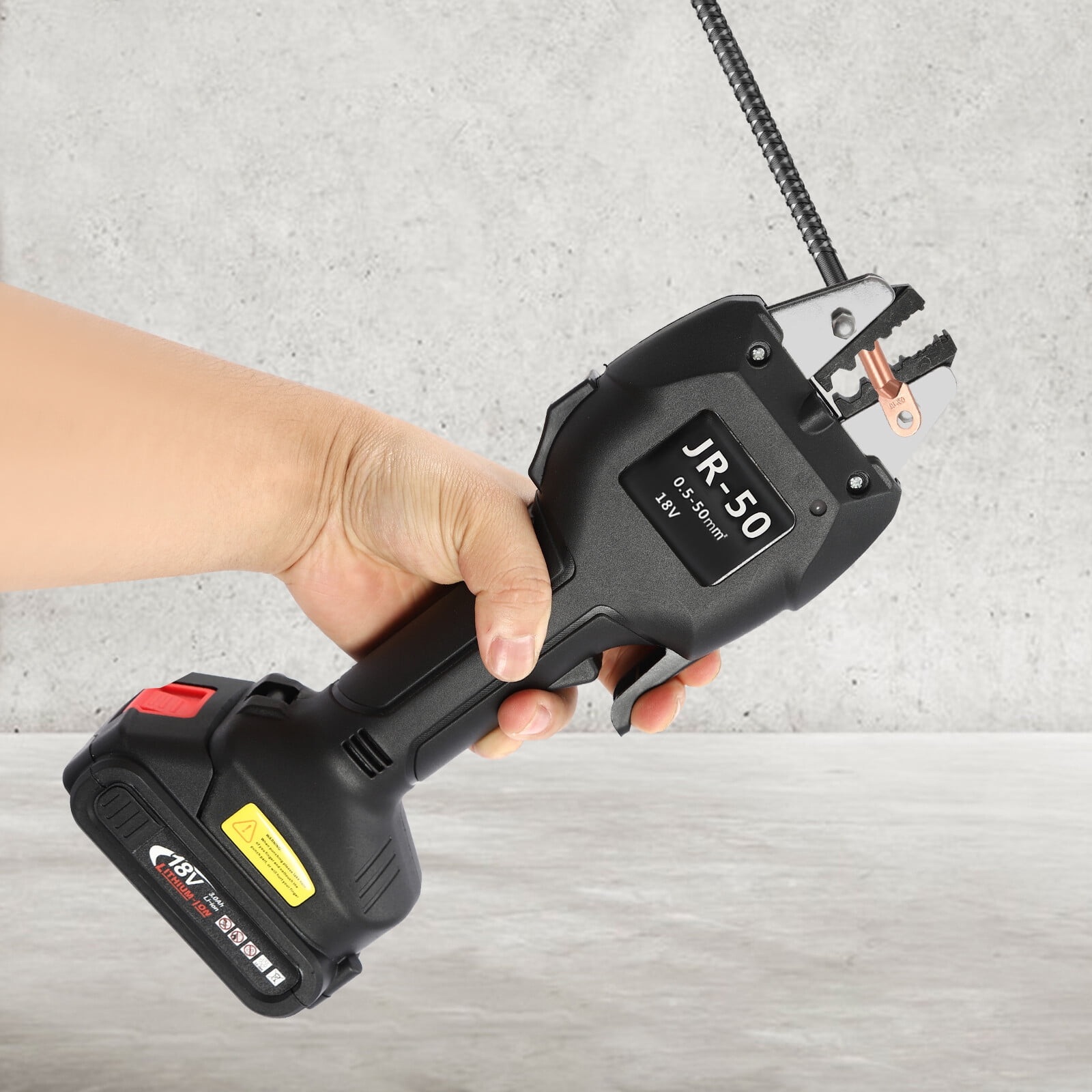 Electric Crimping Pliers Battery-powered Crimping Plier Terminal Crimping Tool for Communication Industry