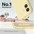 thumbnail image 3 of Funda de Silicona Premium, compatible con MagSafe, a Prueba de Golpes, para iPhone 17 6.3", Amarillo Cremoso, 3 of 7