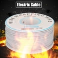 thumbnail image 3 of Cable de alambre, 1 rollo de envoltura de alambre Cable de cobre único Cable eléctrico Rendimiento finamente sintonizado, 3 of 7