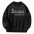thumbnail image 3 of Jersey de abuela para mujer, sudadera, camisa, disfraces, trajes de otoño, sudadera de manga larga con cuello redondo, Tops para deportes, uso diario , l L Yinane sudadera para mujer, 3 of 8
