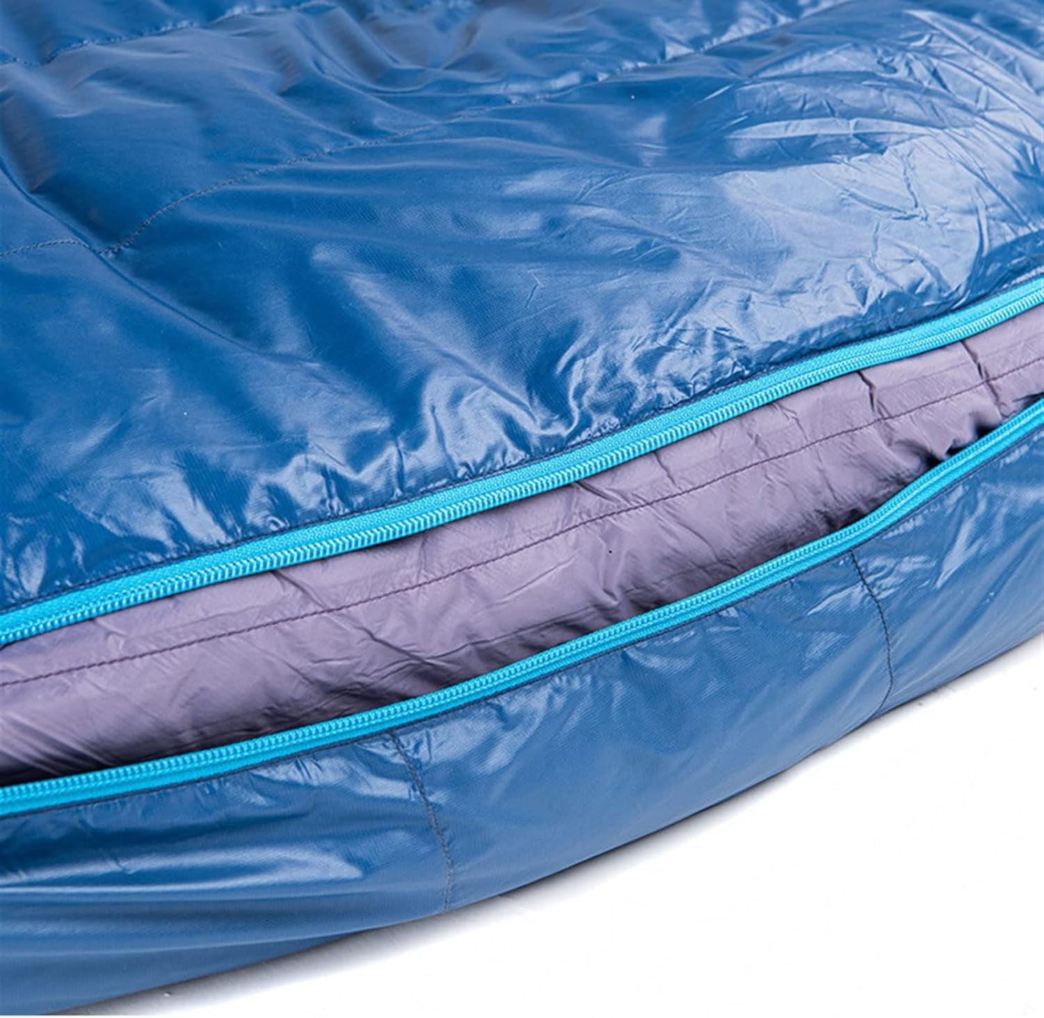 Sleeping Bag for Camping Winter Goose Down Mummy Sleeping Bag 20D Nylon Waterproof Warm Portable Travel Camping Sleeping Bag(Gray)