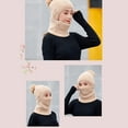 thumbnail image 3 of Luxalzxs 3 in 1 Warm Thick Knitted Beanie Hat Scarf and Mask Set Slouchy Snow Ski Knit Cap Infinity Scarves for Women, 3 of 3