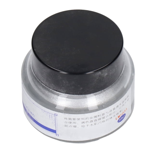 Metallic Pigment Powder, Bright Color Silver Waterproof Easy To Use Shining Pigment Powder for Office