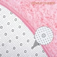 thumbnail image 5 of Fluffy Soft Round Rugs for Bedroom Living Room, Pink Shaggy Area Rugs 5 x 5 Feet faux fur, Carpet for s Room, Throw Circle Rug for Room, Fuzzy Plush Rug for Dorm, 5 of 7