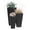 Black, variant on Costway 3PCS Rattan Planter Box Kit with Removable Plastic Liners for Indoor Outdoor Plants Natural & Black