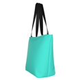 thumbnail image 4 of Ladies Casual One Shoulder Carry Shopping Bag Large Capacity Light 13×11in Used For Shopping Beach Play Travel Shopping Teal, 4 of 8