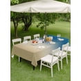 thumbnail image 4 of Outdoor Tablecloth with Umbrella Hole for Patio/Picnic/Party/Camping, Blue Beige Ombre Waterproof Table Cloth Rectangle Table Cover Washable, Contemporary Art Abstract Aesthetics (60"x 102"), 4 of 8