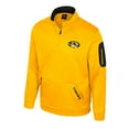 thumbnail image 2 of Men's Colosseum Gold Missouri Tigers Mainframe Quarter-Zip Fleece Jacket, 2 of 3