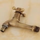 thumbnail image 4 of Antique Brass Copper Wall Mounted Faucet Bathroom Sink Washing Machine Water Tap( Size : Short ), 4 of 5