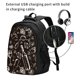 thumbnail image 2 of Balery Wine Seamless Mochila con carga USB para hombre y mujer - Mochila impermeable y antirrobo para laptop con puerto USB para viajes, trabajo, 2 of 7