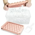 thumbnail image 1 of Bandeja de Hielo Redonda con Tapa y Contenedor de Plástico Duradero para Liberación Fácil y Almacenamiento Compacto en Color Rosa, 1 of 5