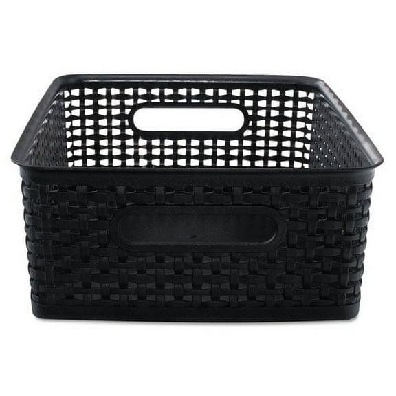 Weave Bins, 14.25 X 10.25 X 4.75, Black, 2/pack | Bundle of 2 Packs