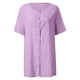 thumbnail image 4 of Vestido camisero de manga corta con cuello en V para mujer: elegante vestido holgado de color liso para todas las estaciones (S-XXXXXL), 4 of 5