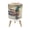 Color 4, variant on Small Trash Can with Lid Mallard Ducks Swimming Wild Birds Animal Ducks Farmhouse 1.8 Gallon Dog Proof Trash Can Round Garbage Can Waste Bin Wastebasket for Bathroom Bedroom Living Room
