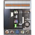 thumbnail image 5 of Metal Storage Cabinet with Lock, 71" Garage Storage Cabinet with Hanging Rod & S-Hooks, Large Storage Cabinet, Locking Tool Cabinet Utility Closet, Black, 5 of 7