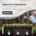 thumbnail image 3 of Outsunny Raised Garden Bed with 2 Trellis Tomato Cages, Dark Grey, 3 of 8