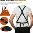 thumbnail image 4 of Leather Work Apron 24" X 36", ARCCAPTAIN Heat Flame Resistant Cowhide Blacksmith Aprons with 6 Tool Pockets for Welders Men Women, Adjustable M to XXXL-Brown, 4 of 8