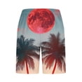 thumbnail image 4 of Kakii Men Casual Fashion Print Shorts With Pockets Elastic Waist Beach Pants, 4 of 4