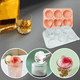 thumbnail image 4 of Molde para cubitos de hielo con forma de rosas de ckepdyeh, bandeja para cubitos de hielo con forma de corazón, molde de silicona para hielo, máquina para hacer hielo para cócteles de whisky, color, 4 of 6