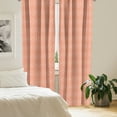 thumbnail image 2 of Ambesonne Burnt Orange Curtains, Bullseye Rhombus, Pair of 28"x95", Burnt Orange and White, 2 of 5