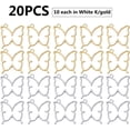 thumbnail image 2 of 20pcs Butterfly Open Back Bezel Pendant Charm Resin Molds Hollow Frame Pendants for DIY Pressed Flower Crafts Jewelry Making Accessories, 2 of 7
