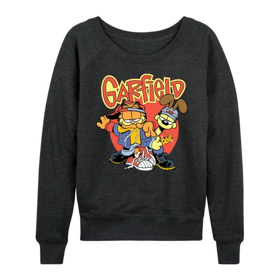 Garfield - Garfield And Odie - Women's Lightweight French Terry Long Sleeve Shirt