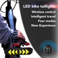 thumbnail image 2 of 225 X 55 X 15mm Color LED Sign 4 Modes APP Control Programmable Bike Turn Signals USB Charging, 2 of 4