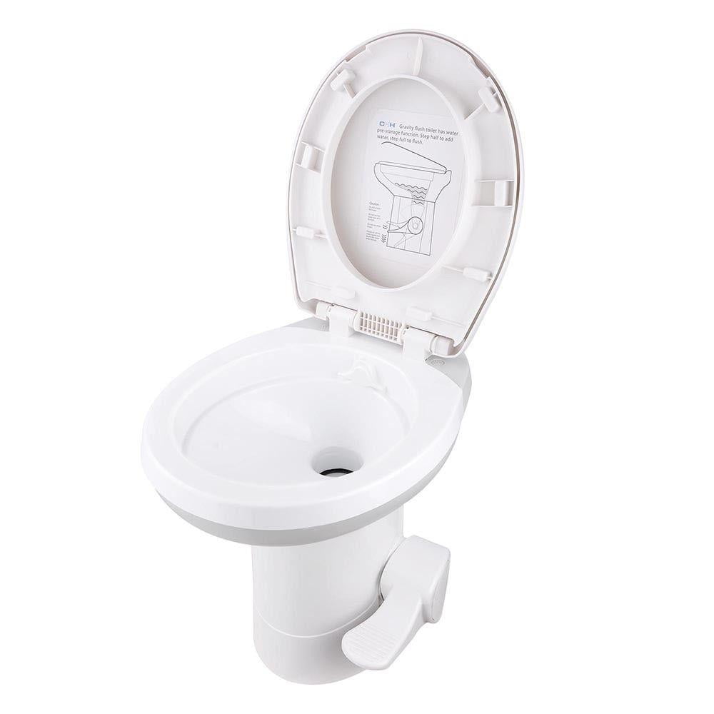 Zimtown Gravity Flush Toilet Foot Pedal Flush