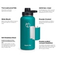 thumbnail image 6 of GEDUX 32oz Insulated Stainless Steel Water Bottle with 2 Leak Proof Lids(Spout Lid and Straw Lid) Wide Mouth Powder-Coated Water Bottle for Sports and Travel, Green, 6 of 6