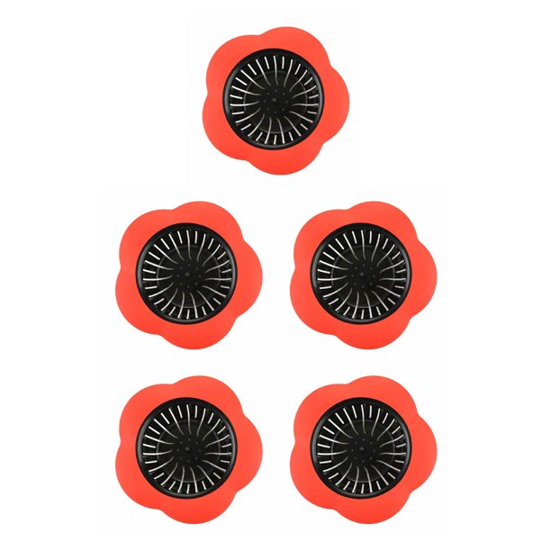 Bearachild Filtro de filtro de fregadero TPR de silicona en forma de ciruela, tapón de agua, tapón de desagüe para el suelo, tapón para bañera, Type4 NO4 Bearachild CBP054617