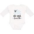 thumbnail image 3 of Inktastic My Oma Loves Me Baby Lamb Boys or Girls Long Sleeve Baby Bodysuit, 3 of 5