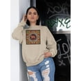 thumbnail image 2 of Taurus Zodiac Ethnic Style Sweatshirt Women -Image by Shutterstock, Female x-Large, 2 of 4