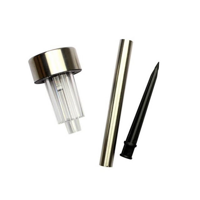 1pc Stainless Steel Solar LED Lawn Lamp IP44 Level landscape lamp; Outdoor Garden Pathway Landscape Lamp