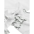 thumbnail image 6 of Blotona Women Button Down Ruffle Chiffon Shirt Solid Color Letter Butterfly Plant Print V-neck Long Sleeve Blouse Casual Classic T-Shirt Boho Tops, 6 of 10