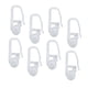 thumbnail image 1 of 50 anillas para colgar cortinas, ganchos para cortinas, rodillo deslizante con riel para ventana, puerta, cortina de ducha (blanco), 1 of 4